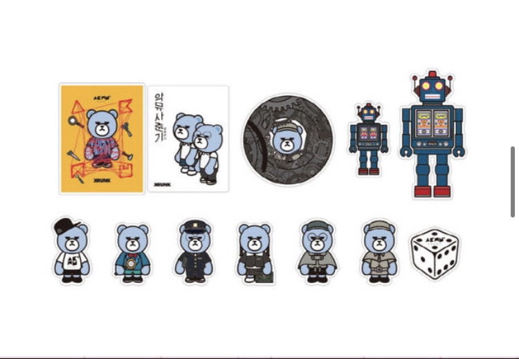 악뮤 스티커_[사춘기 상] AKMU X KRUNK STICKER SET