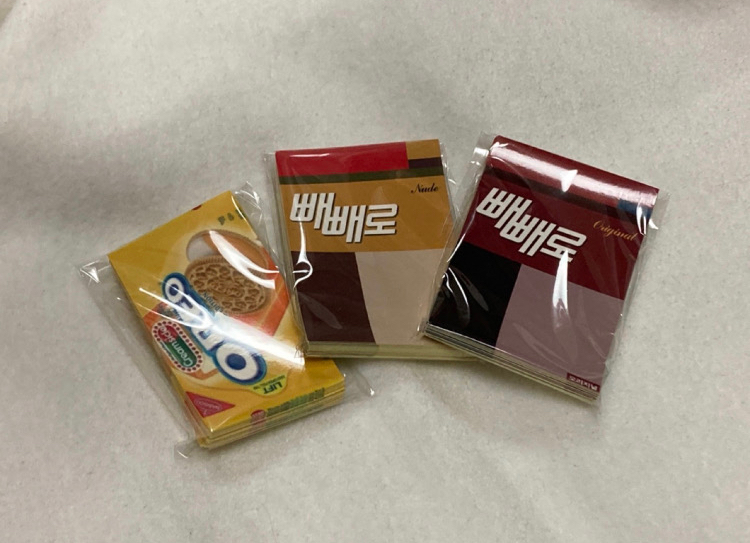 오레오,빼빼로,엠엔엠굿즈