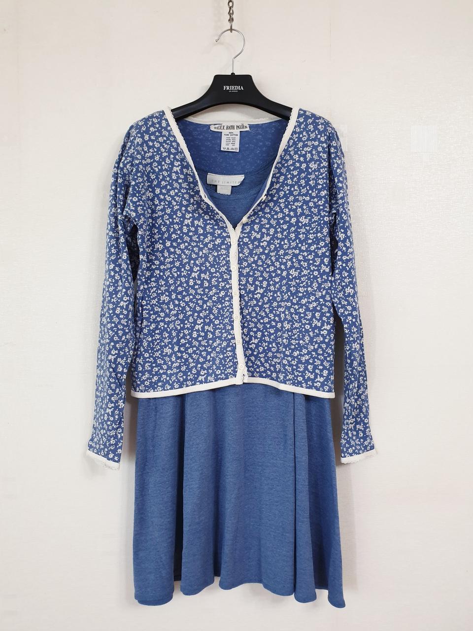 면가디건과 원피스