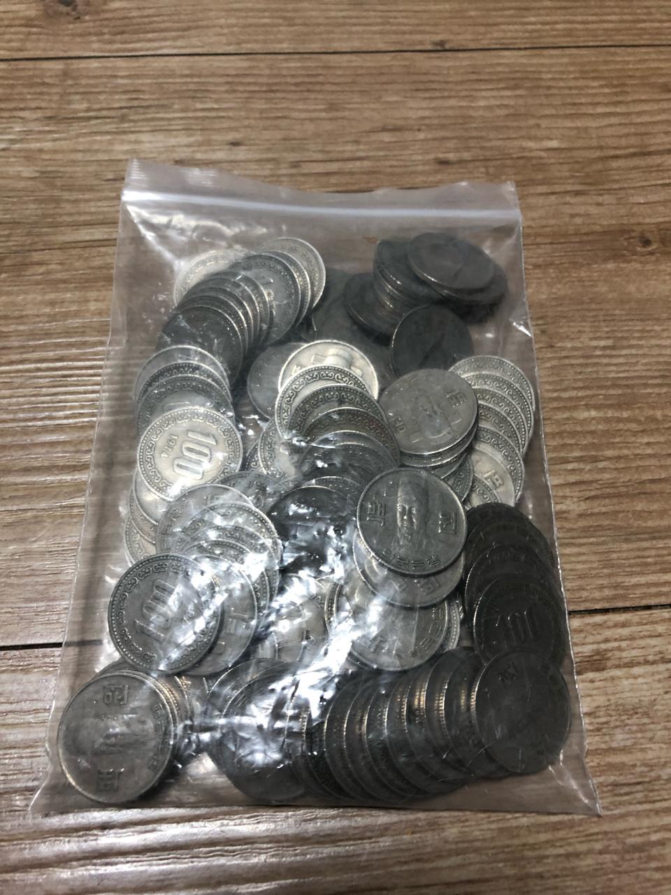 100원동전 구도안 200개