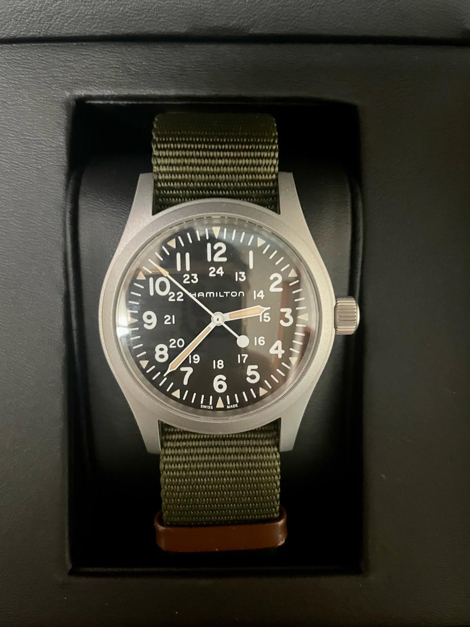 해밀턴 카키필드 메카니컬