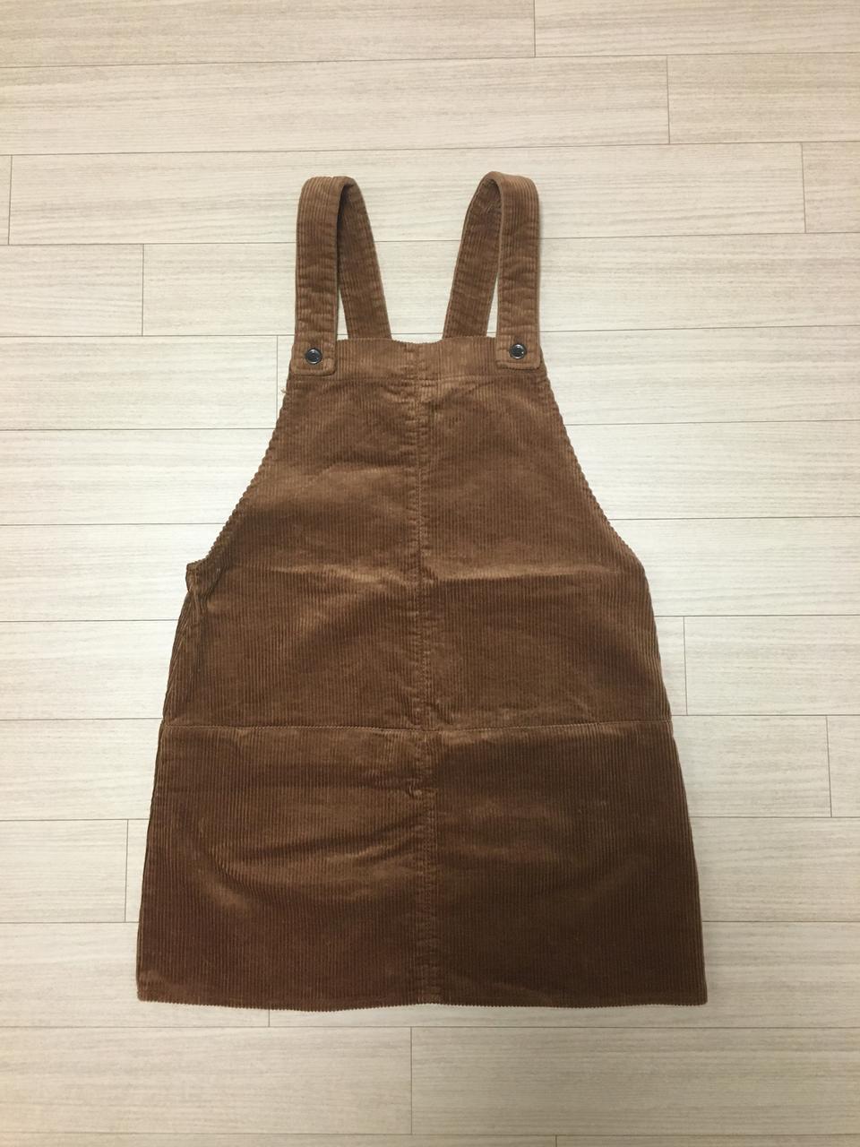 자라 코듀로이 점퍼 스커트 S