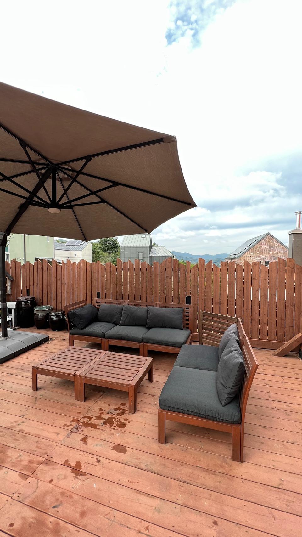 이케아 원목 의자 테이블세트