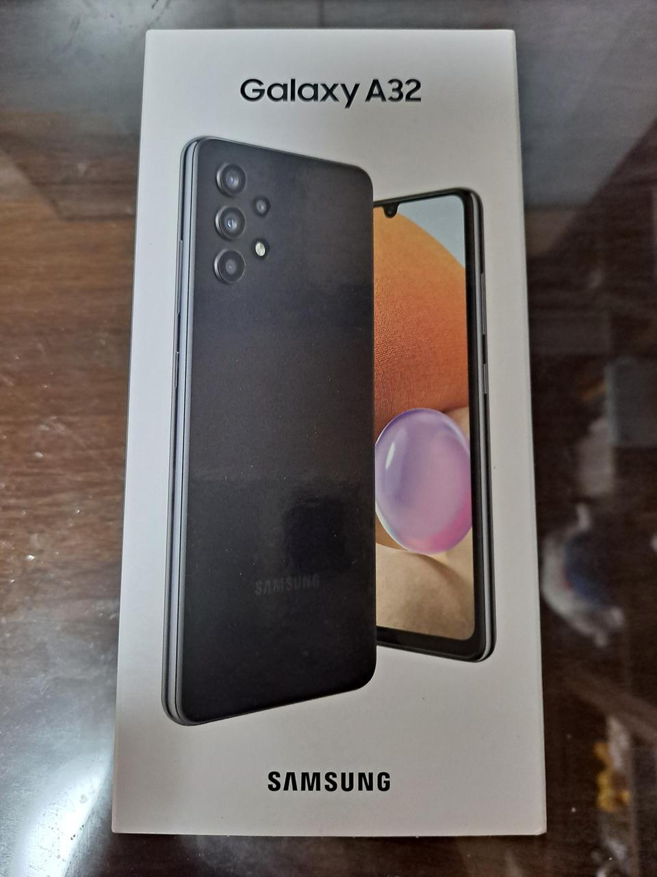 갤럭시 A32 블랙 미사용 풀박스 정상해지 무상AS가능