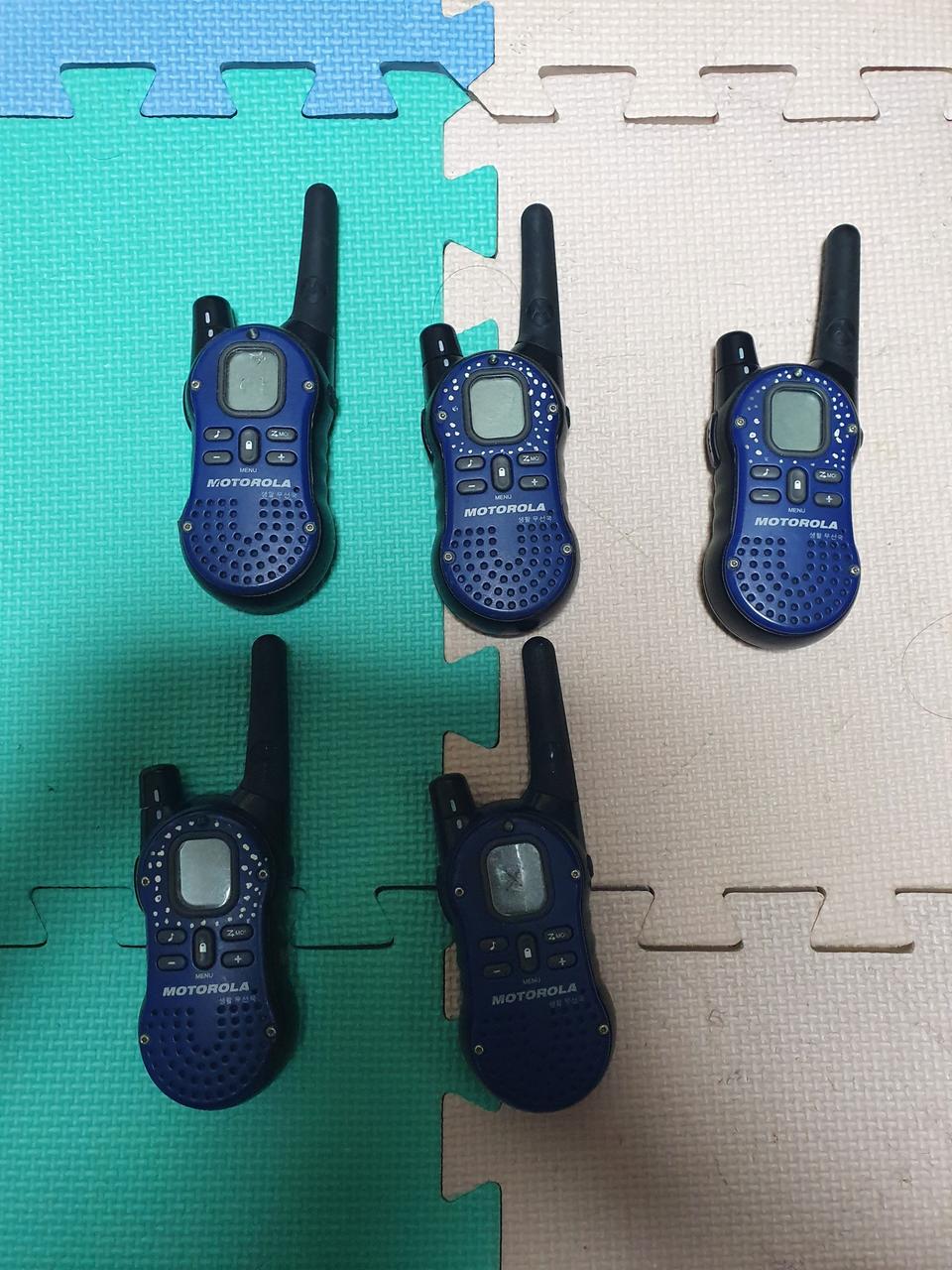 생활형 무전기 5대 일괄 판매합니다