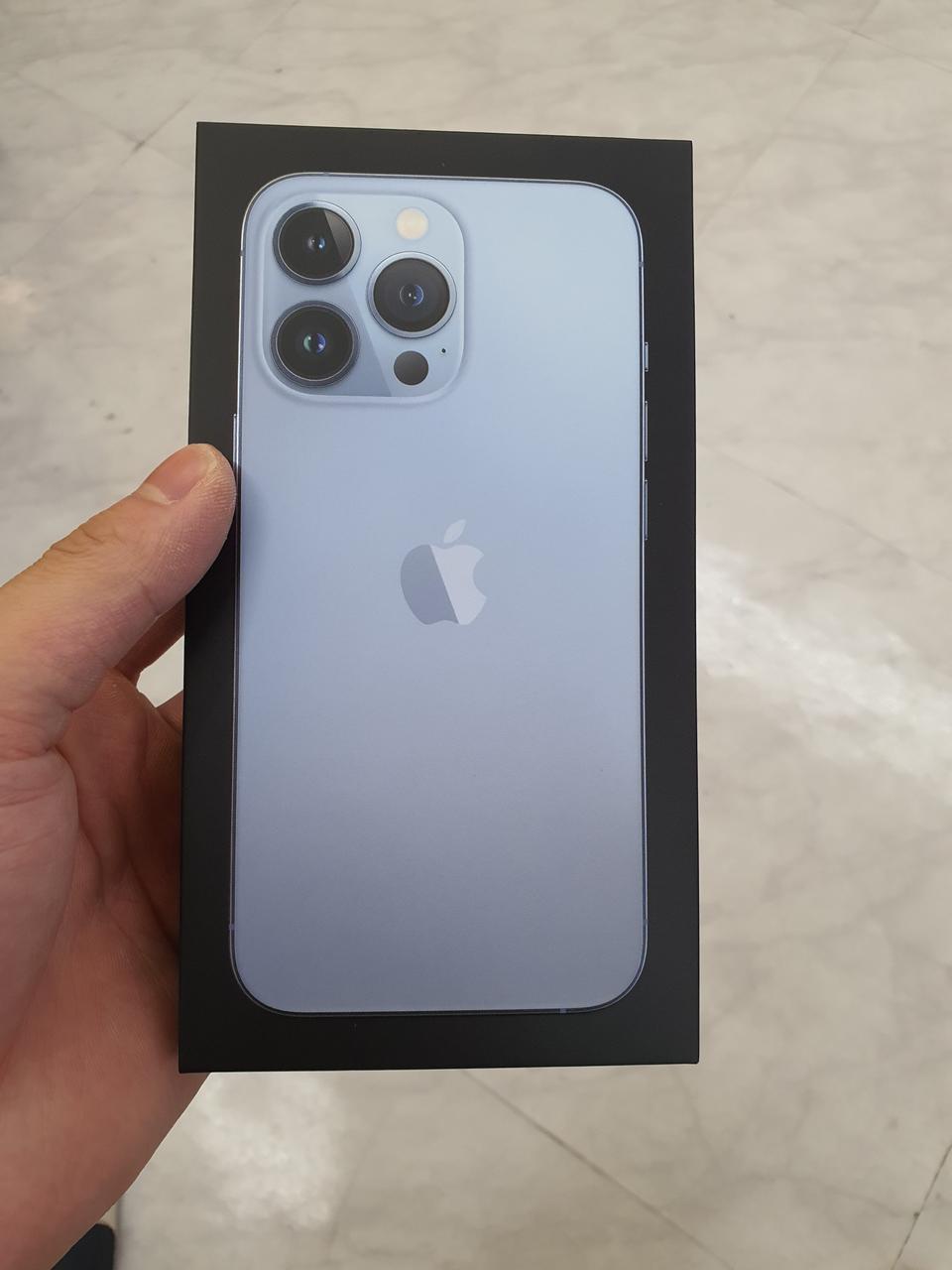 아이폰13프로 128 블루 자급제 풀박스