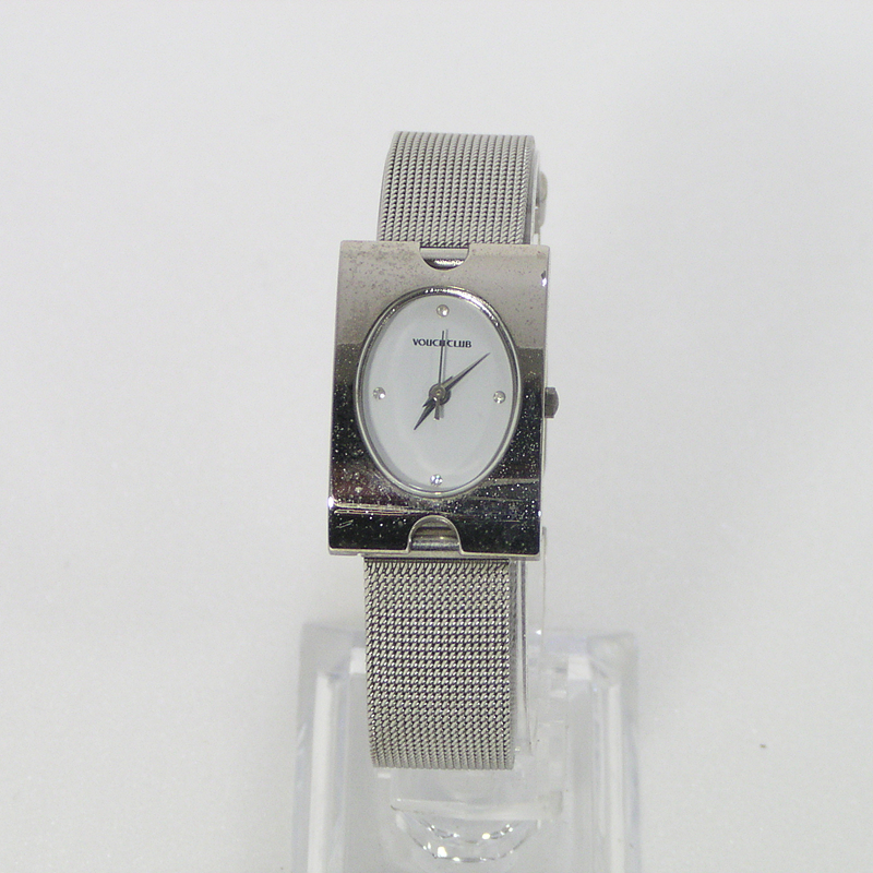 VOUCH CLUB(바우치클럽) 여성용 사각 메탈밴드 손목시계 VC911L
