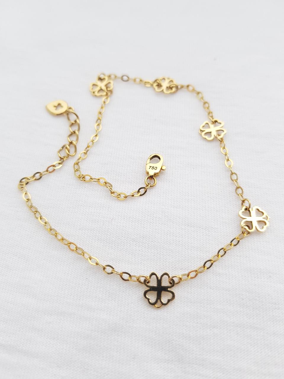 18K 옐로우 발찌