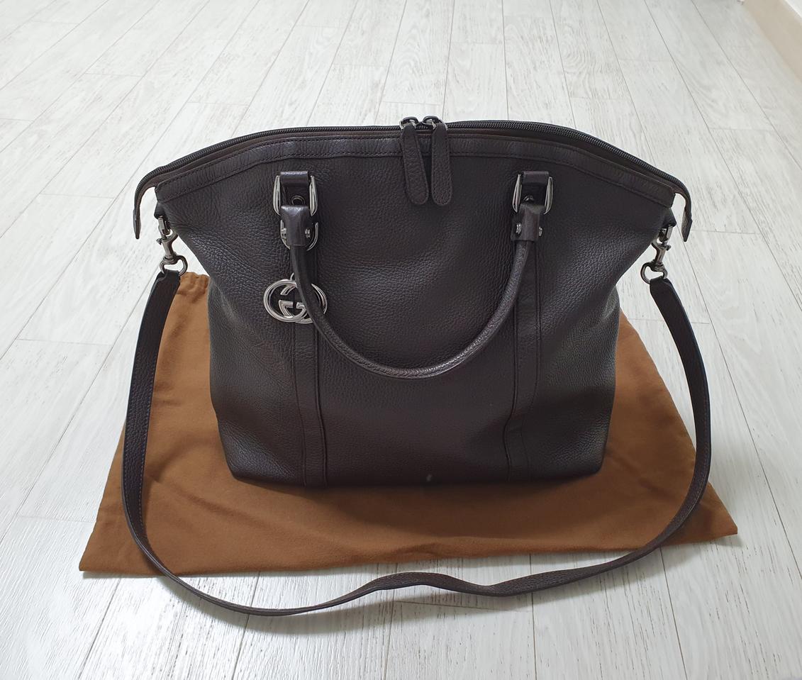 (정품)구찌 GG로고 투웨이백//라지돔//상태굿