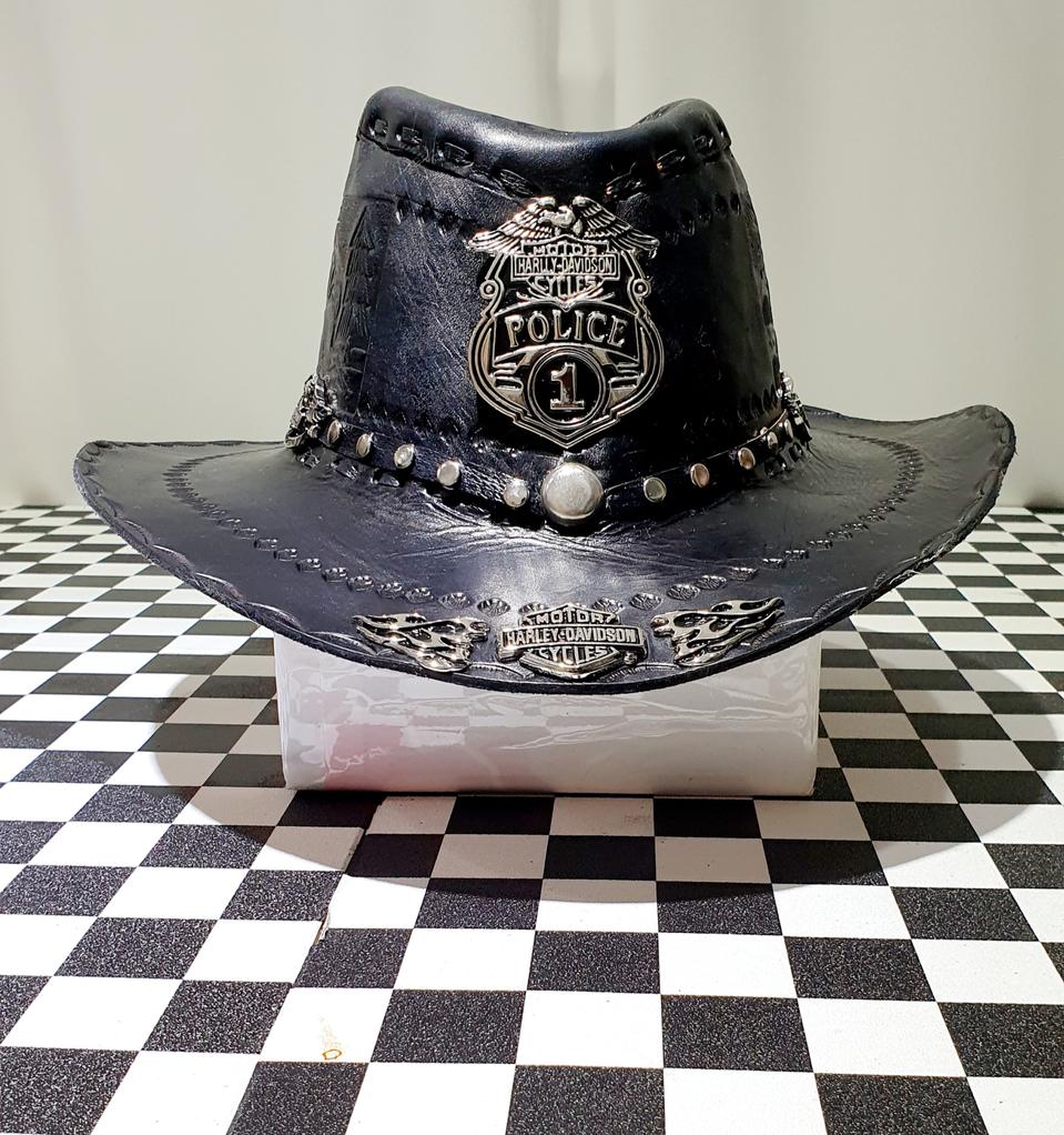 멕시코 카우보이 바이크 빈티지 커스텀 찡 할리 스타일 물소 통 가죽