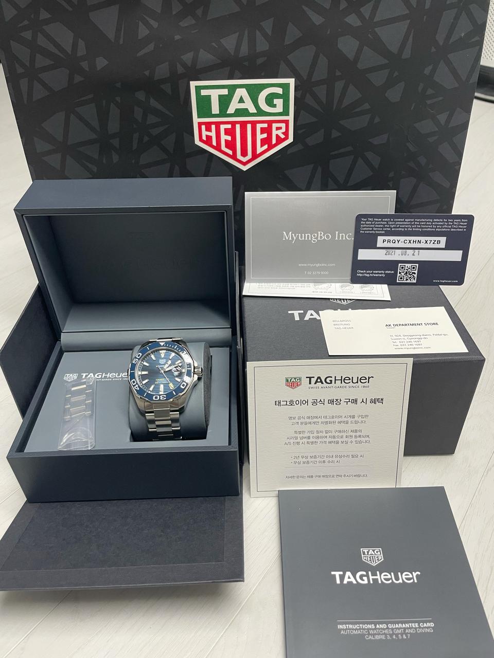 태그호이어 아쿠아레이서 WAY201B.BA0927-(오토)(43mm)