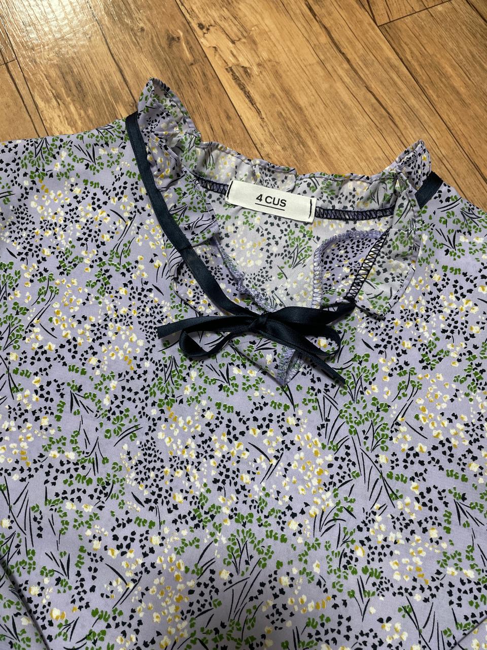 연보라 꽃 원피스