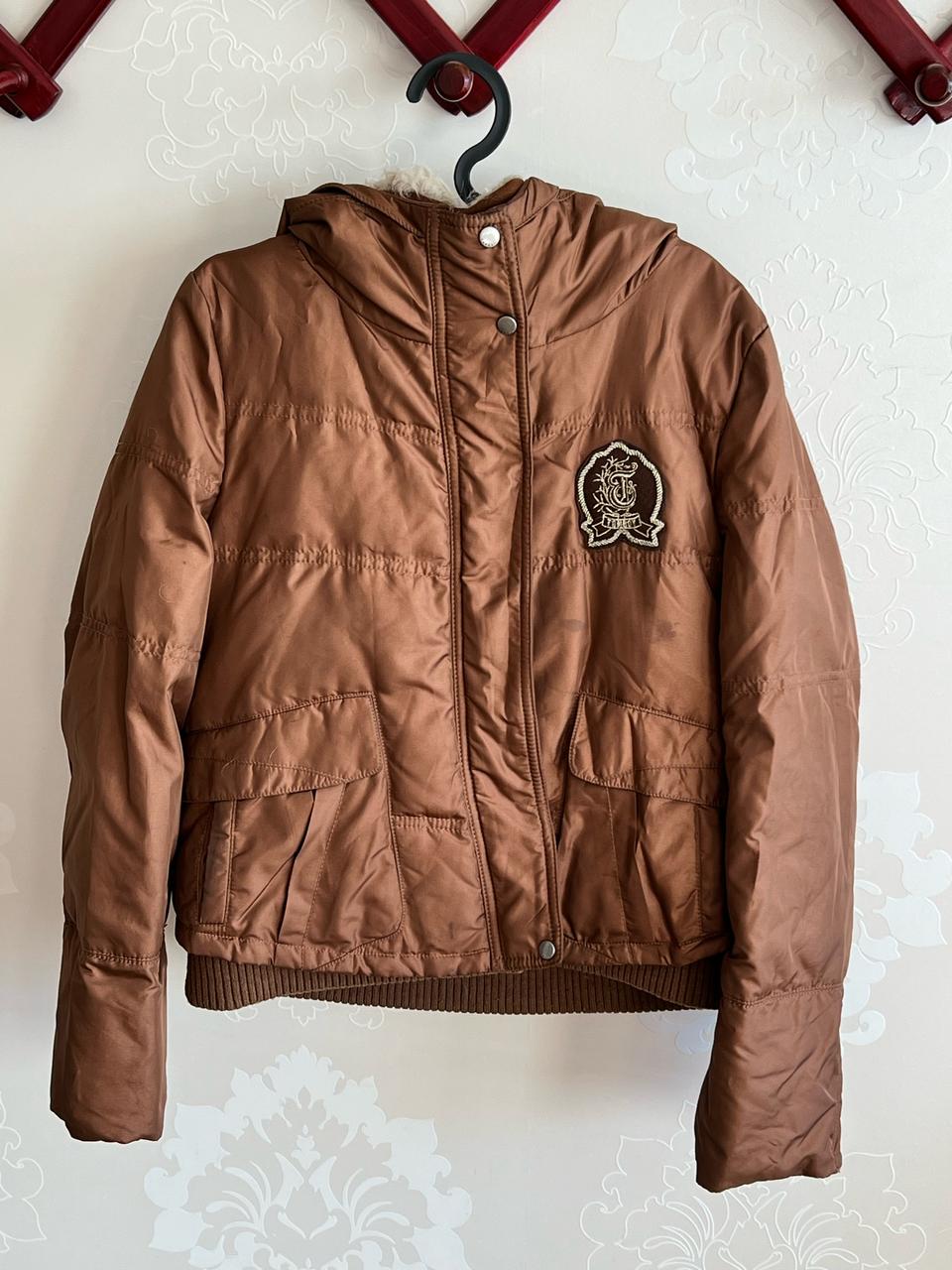 톰보이 브라운 숏패딩 90