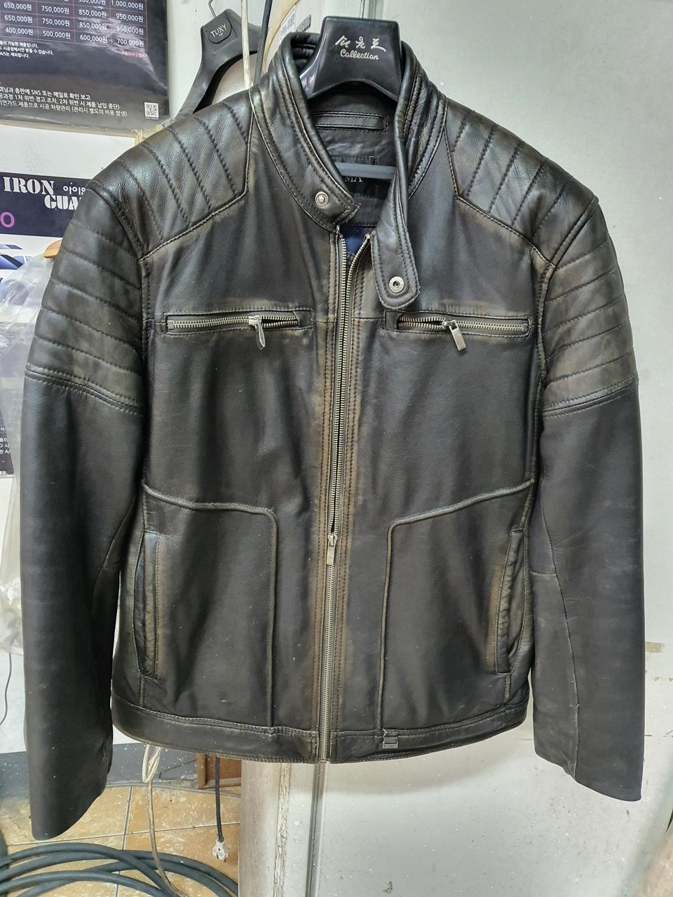 아르마 가죽라이더자켓 95-100