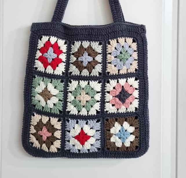 모티브가방 뜨개가방 수제가방 핸드메이드가방 코바늘가방