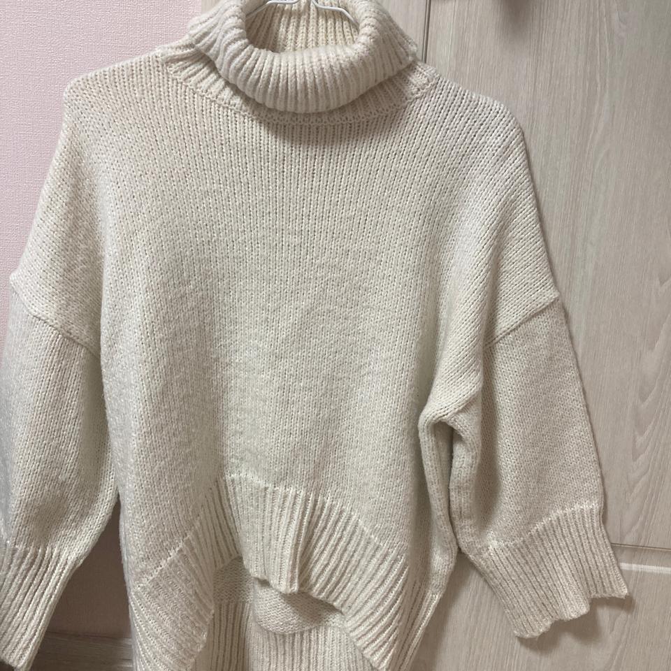 목 폴라 니트_아이보리[IVORY]