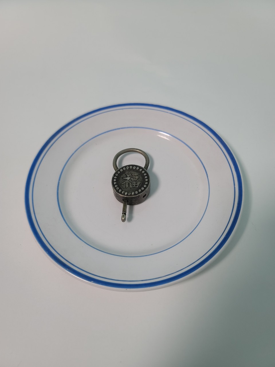 옛날 순은 복자열쇠방울 돌잡이 방울