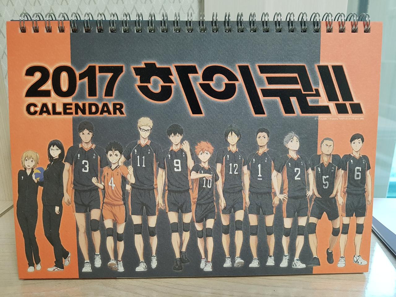 하이큐!! 2017 캘린더 (가로형)