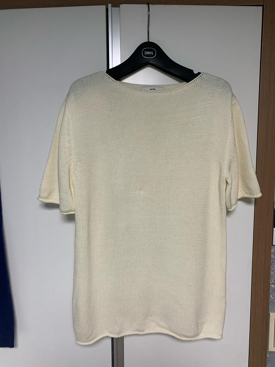 아이보리 기본 니트