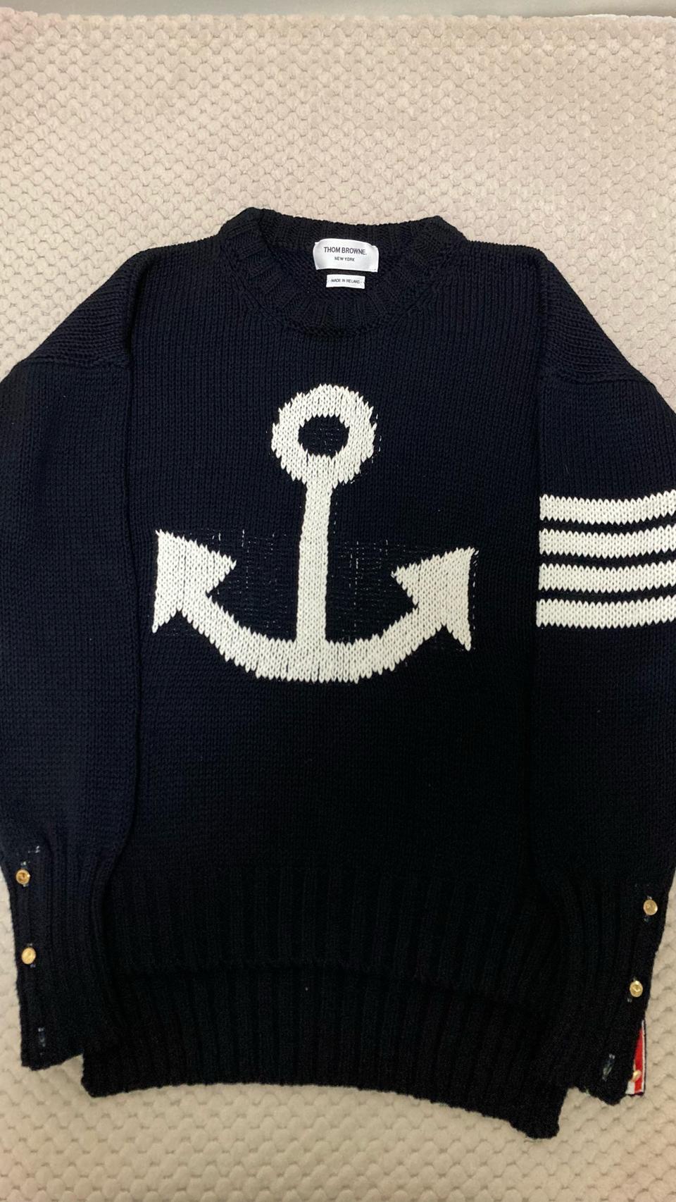 톰브라운 닻 앵커 니트