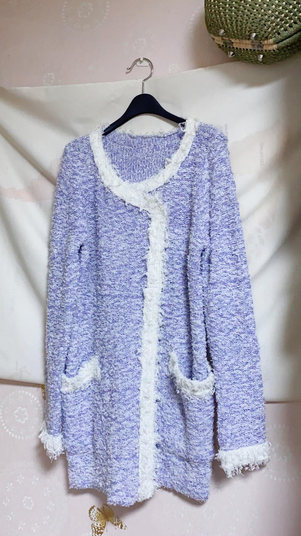 (최종가격)트위드느낌 미디가디건//새제품!!