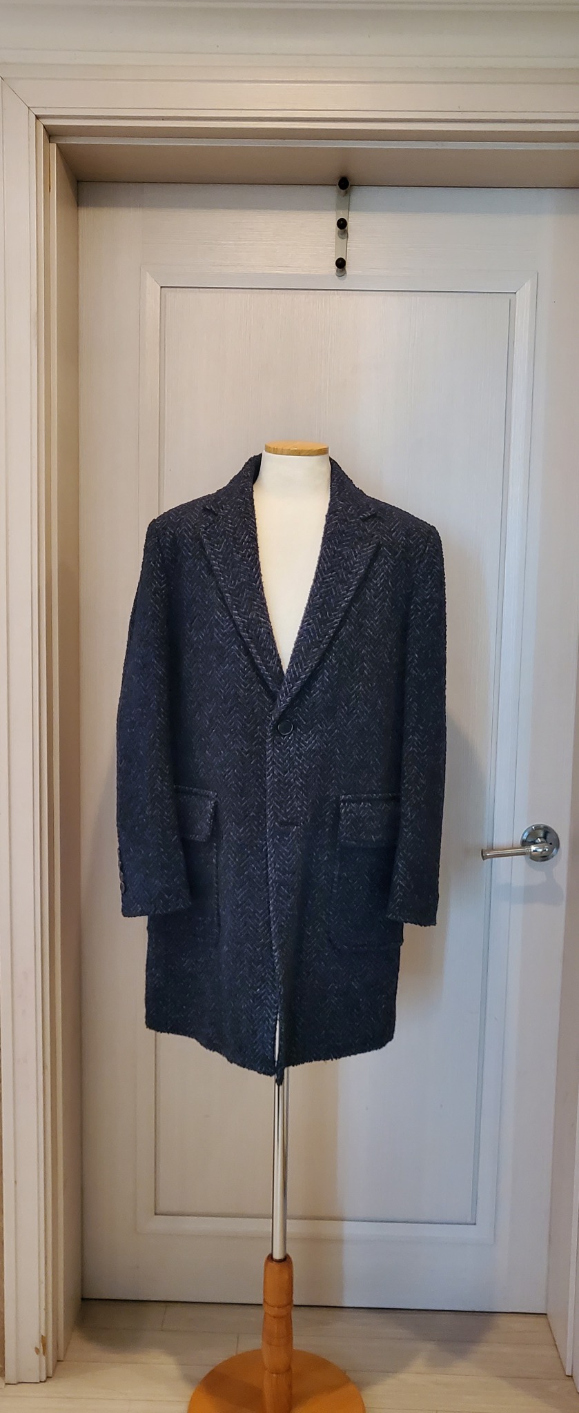 레노마 파리 옴므 정품 남성 모직 롱코트