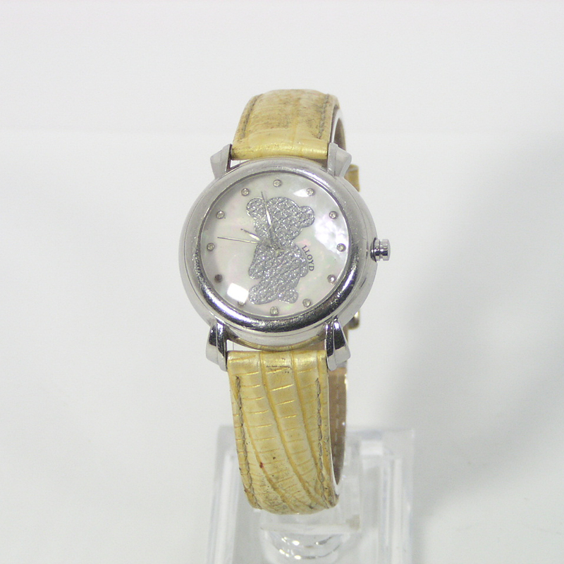 LLOYD(로이드) 여성용 자개판 다이얼 곰돌이 쿼츠 손목시게 2G5401-0511