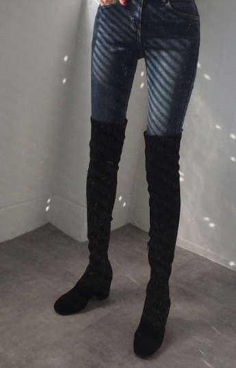 스웨이드 롱부츠