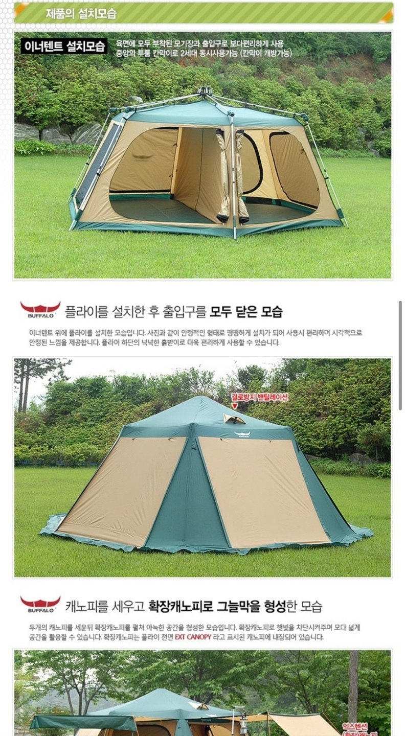 버팔로오토10인용텐트
