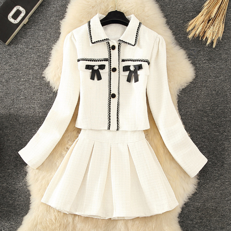 트위드 트랜디 투피스 셋트