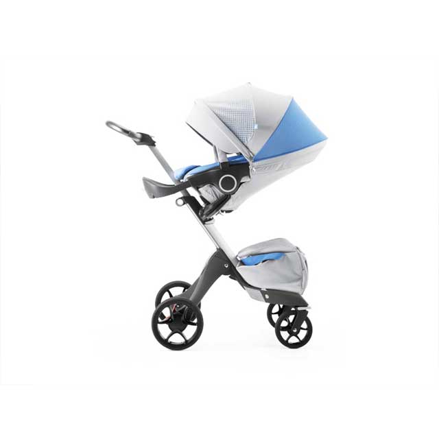(새제품) 스토케 익스플로리 애슬래저 블랙 유모차_마리나블루, A024
