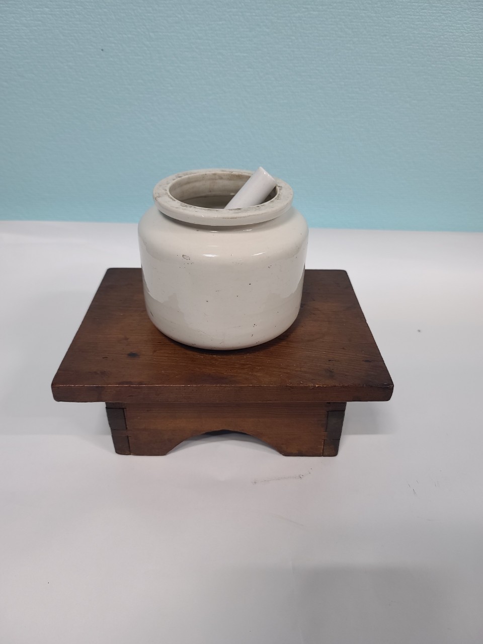 옛날 일제 강점기 약절구 약호 백자도자기