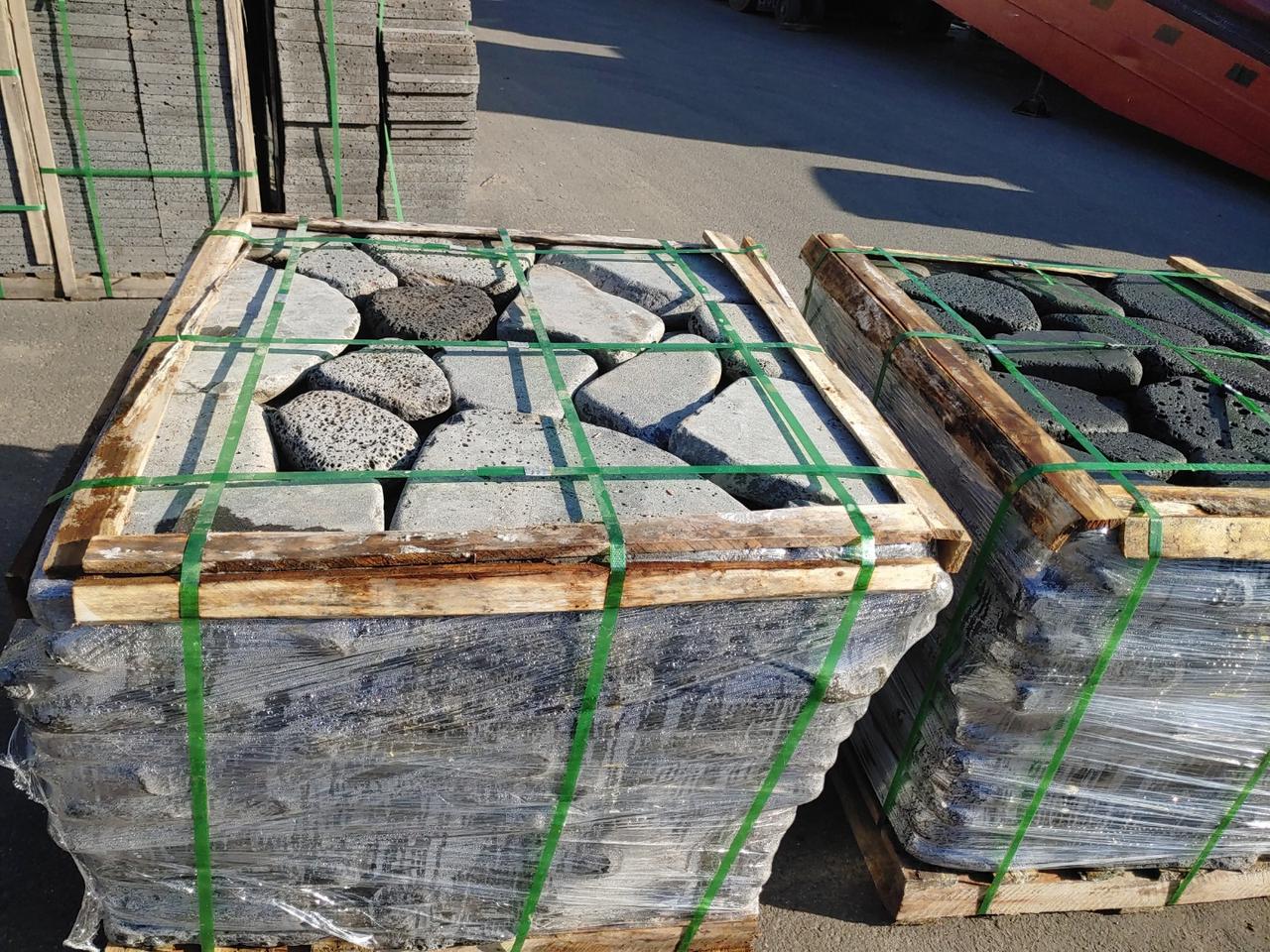 현무암 굴림부정형 50T  작은 사이즈