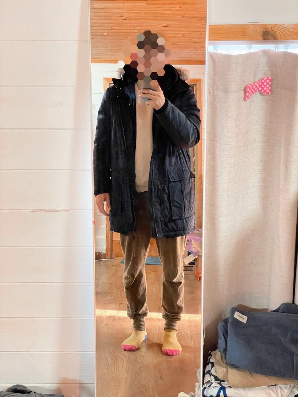 캘빈클레인 파카 패딩 엑스라지 네이비