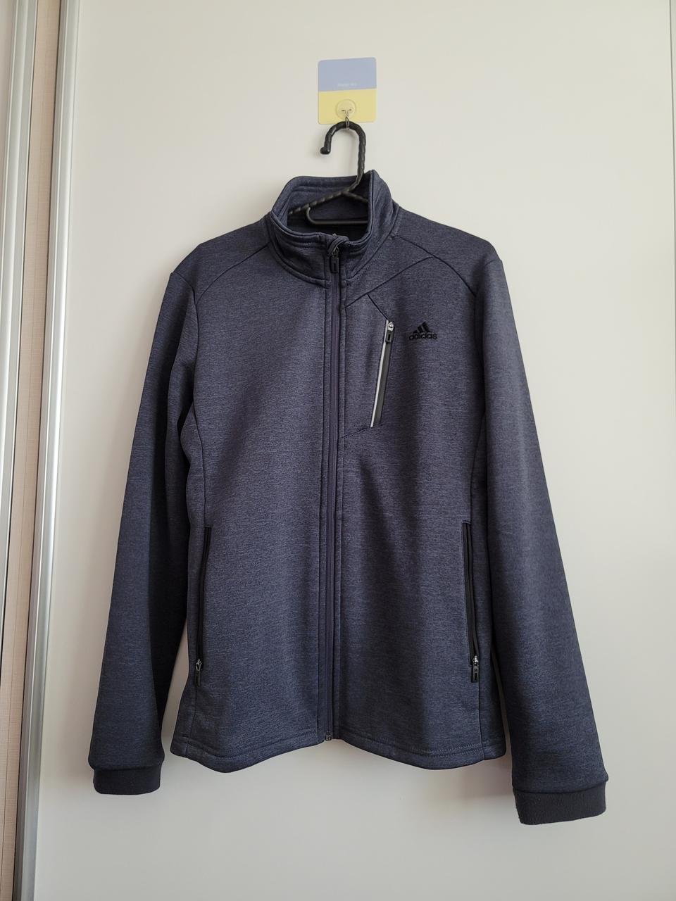 아디다스 기모 트레이닝 집업 다크그레이 95사이즈