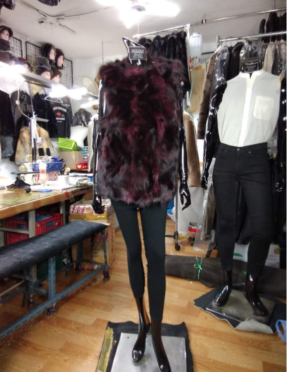 여성 리얼 천연 폭스 베스트 여자 여우털 조끼