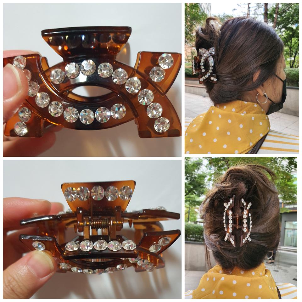 (새상품) 큐빅 집게삔