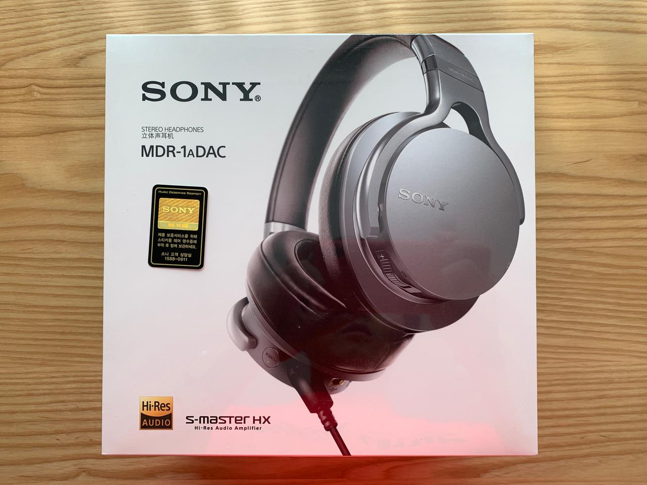 [미개봉] 소니 SONY 이어폰 MDR-1A DAC 헤드폰(블루투스X)