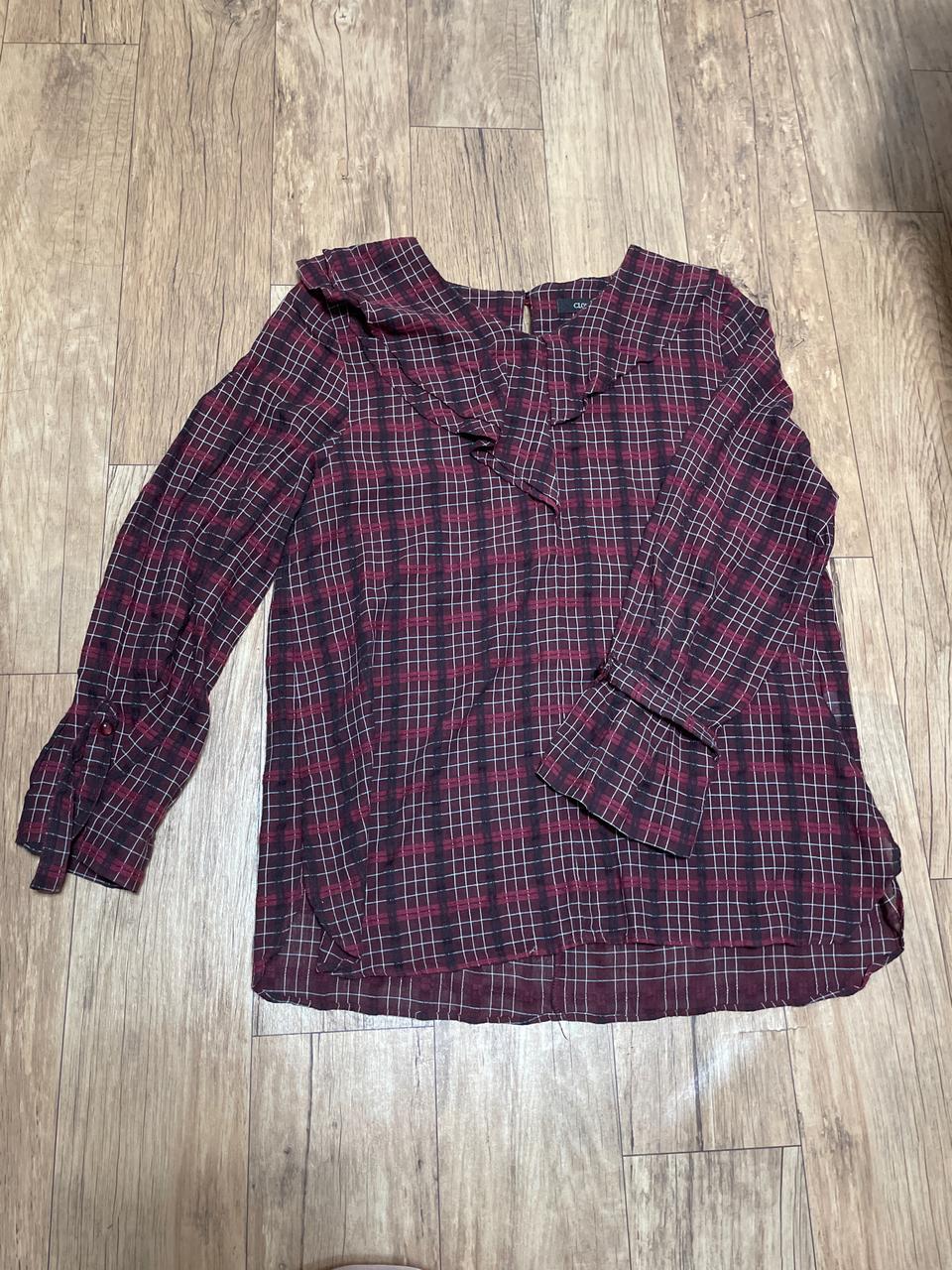 체크셔츠 블라우스