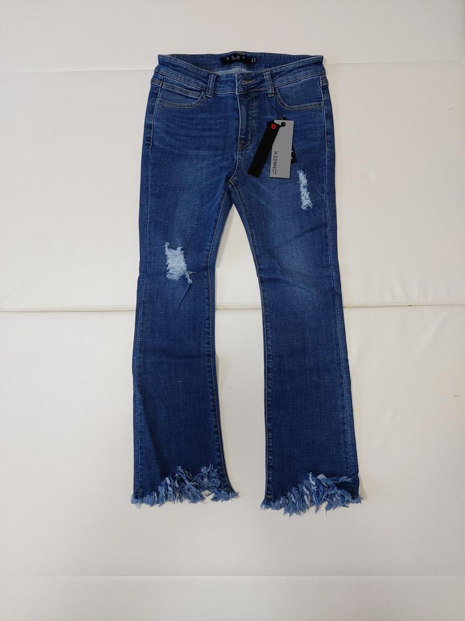 밑단 헤짐 부츠컷 스키니핏 청바지(27, 새상품)