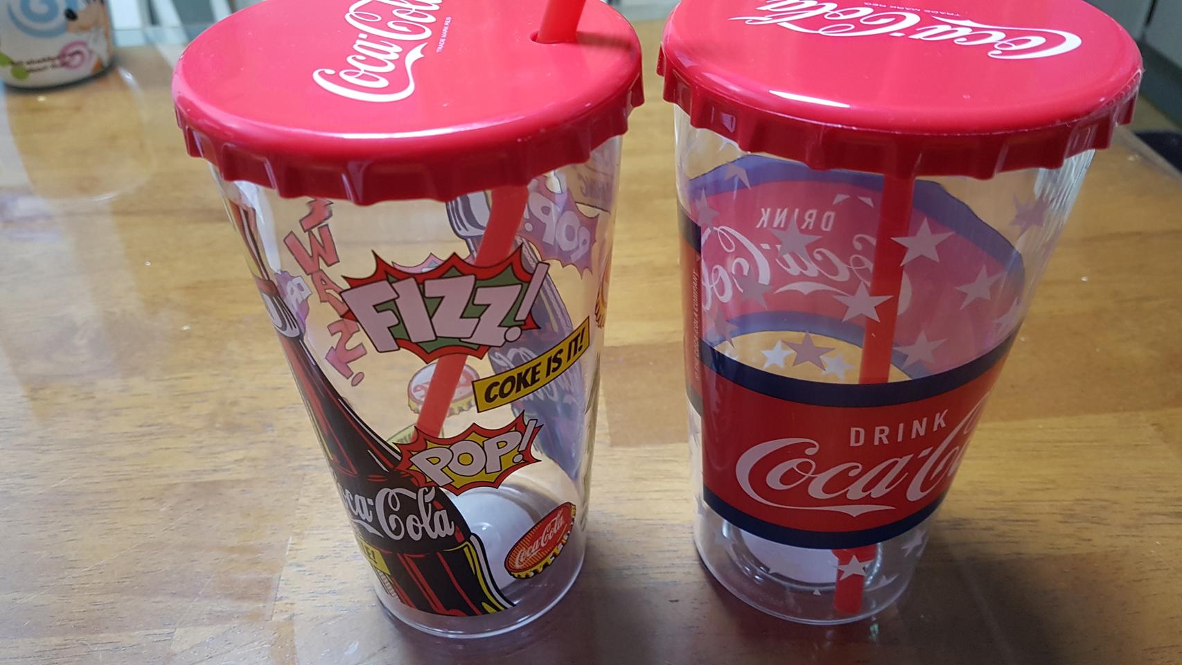 코카콜라 레어 아이템 콜드컵 텀블러 스트로우 680ml  미사용 새제품