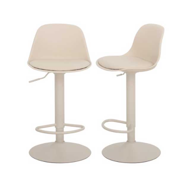 (새제품) 베스트렉 심플 파우더코팅 발걸이형홈바의자 2개, B040