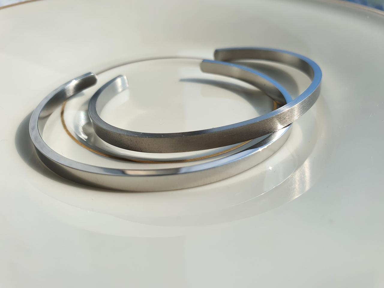 써지컬스틸 유광 무광 조절 민자팔찌