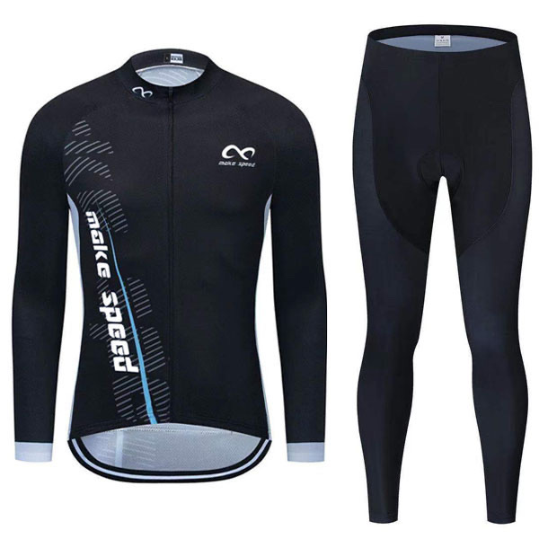 make speed 자전거의류 기모상하세트