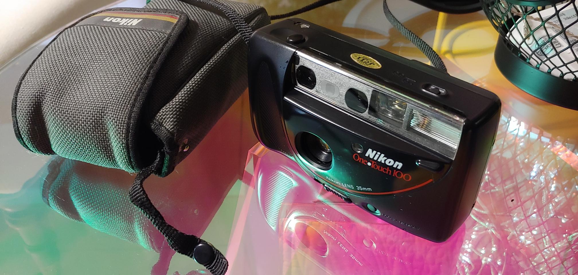 니콘 자동필름카메라(nikon one touch 100)