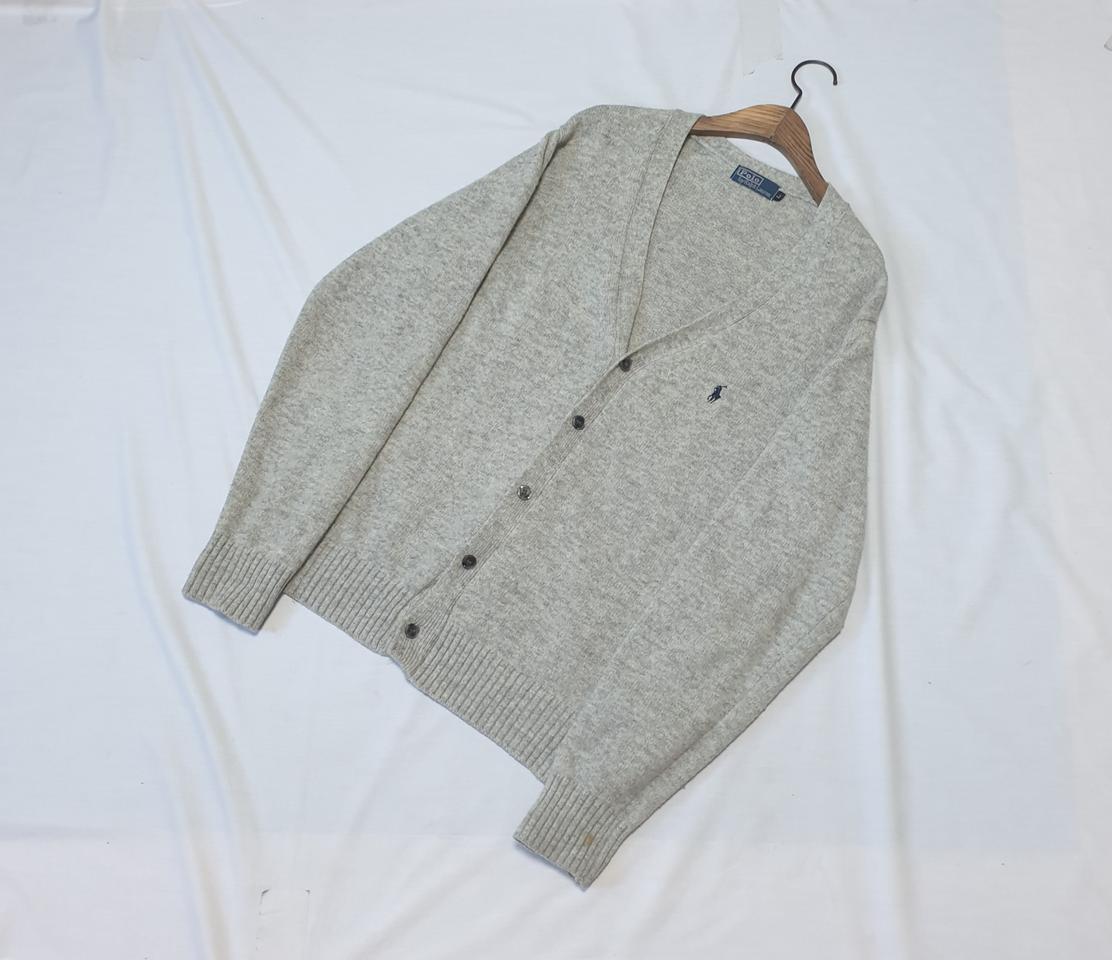 폴로 그레이 니트 가디건 | 헬로마켓