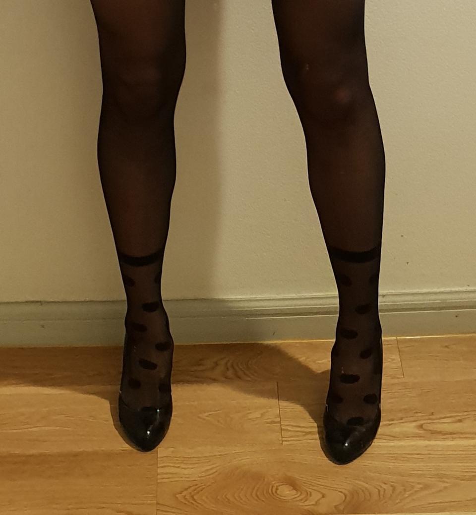 <새상품>파멜라만 쉬어 스팟 목 싹스 스타킹