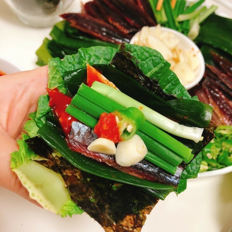 구룡포과메기 야채세트 10미20쪽