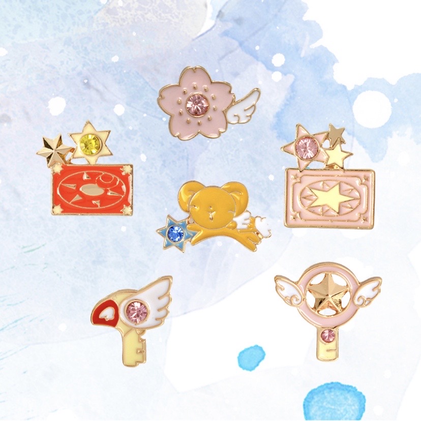 <최저가>{당일배송}(새상품) 카드캡터체리 뱃지 브로치