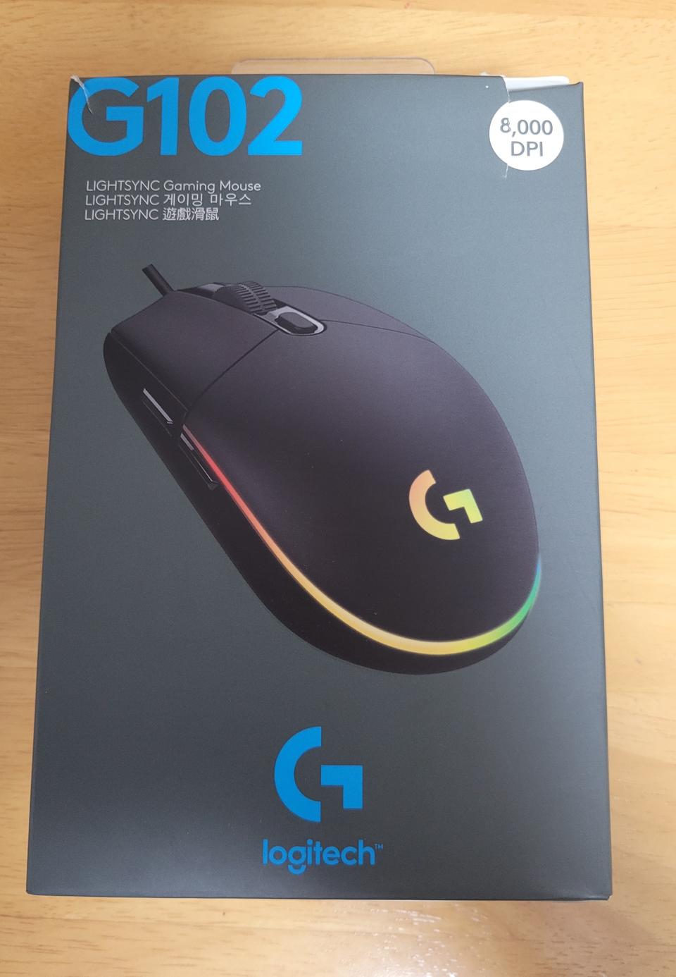 로지텍코리아 G102 마우스, 미사용